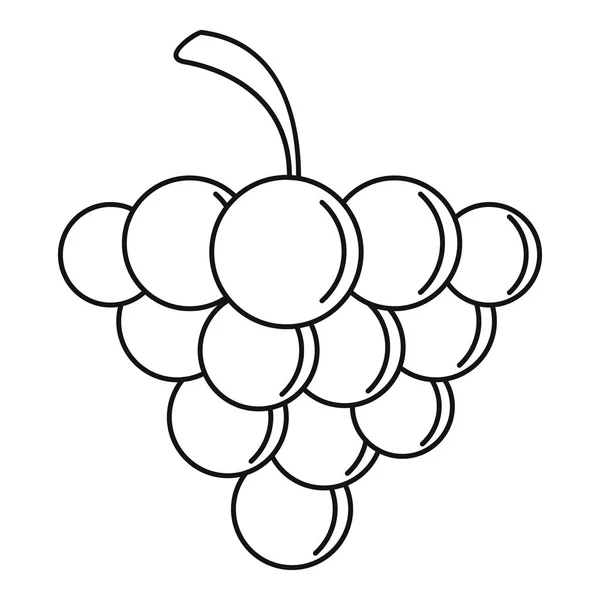 Icône de raisin Berry, style contour — Image vectorielle