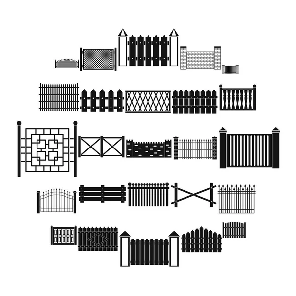 Conjunto de ícones de vedação, estilo simples —  Vetores de Stock