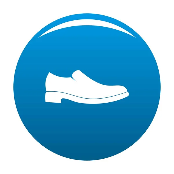 Ανδρών παπούτσι εικονίδιο μπλε διάνυσμα — Διανυσματικό Αρχείο