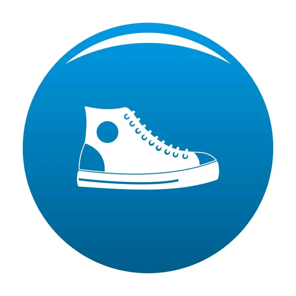 Men shoe icon blue vector — Stock Vector