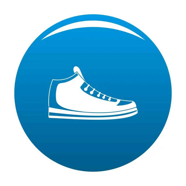 Sneakers icon blue vector — Stock Vector