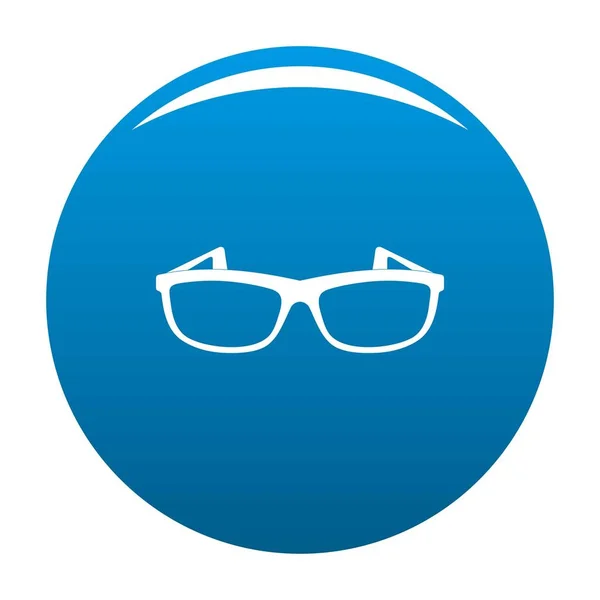 Moderno icono gafas vector azul — Archivo Imágenes Vectoriales