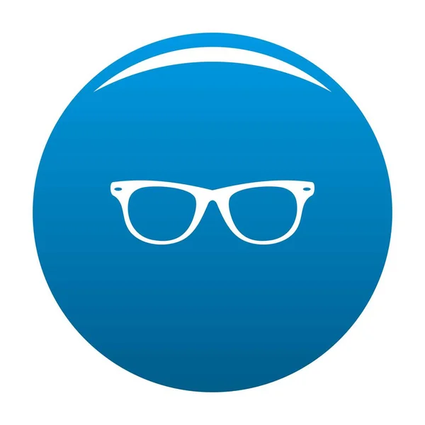 Hombre gafas icono azul vector — Archivo Imágenes Vectoriales