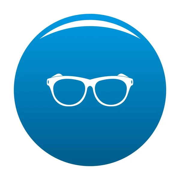 Vintage gafas icono azul vector — Archivo Imágenes Vectoriales