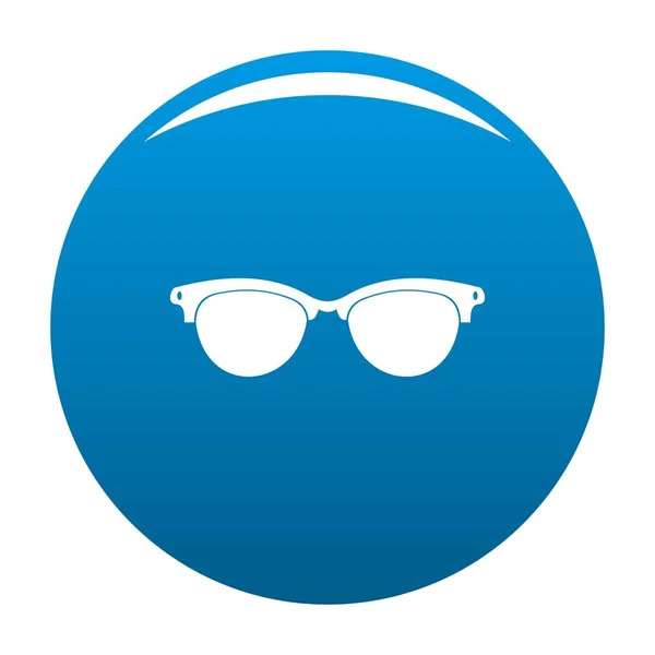 Gafas graduadas para icono ciego vector azul — Vector de stock
