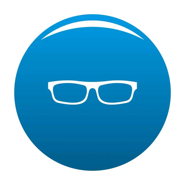 Tıbbi gözlük simgesi mavi vektör — Stok Vektör