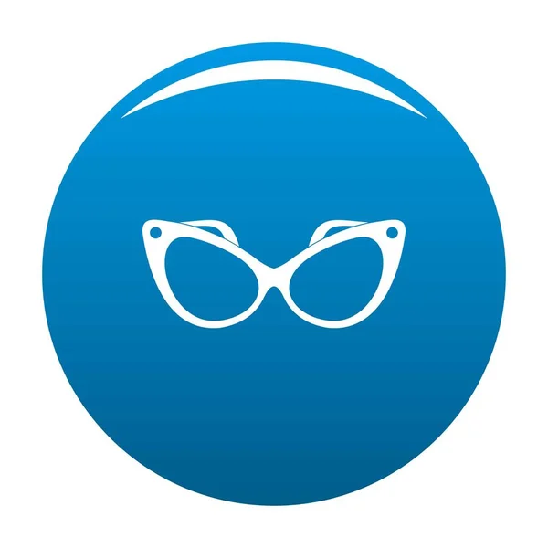 Mode Brillen Symbol blauer Vektor — Stockvektor