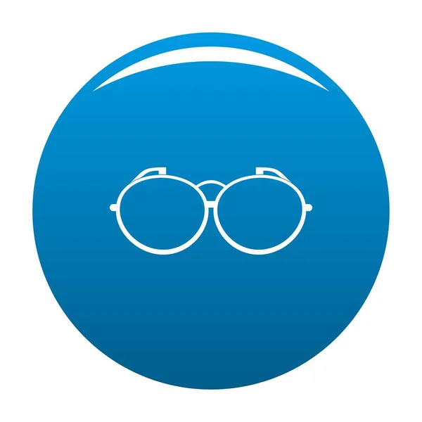 光学眼镜图标蓝色矢量 — 图库矢量图片