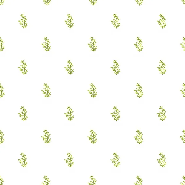 Cypress leaf pattern seamless — Stock Vector