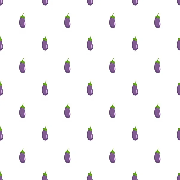 Eggplant pattern seamless — Stock Vector