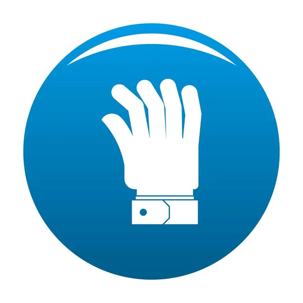 Icono de mano vector azul — Archivo Imágenes Vectoriales