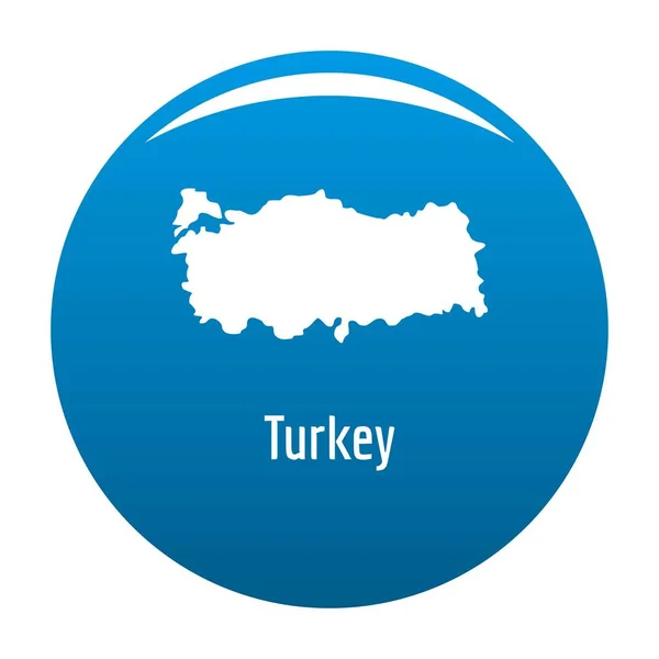 A egyszerű fekete vektor Törökország Térkép — Stock Vector