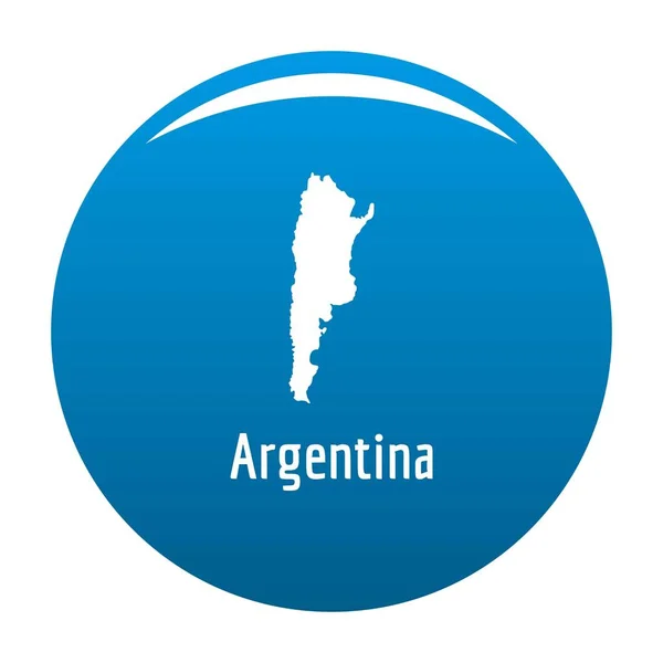 Siyah vektör basit harita Arjantin — Stok Vektör