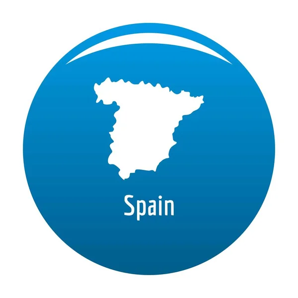 Spain map in black vector simple — Stock Vector