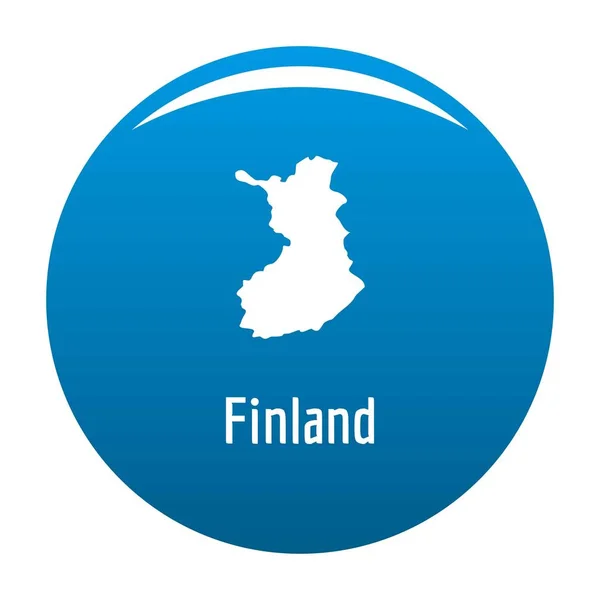 Finlandia mappa in vettore nero semplice — Vettoriale Stock