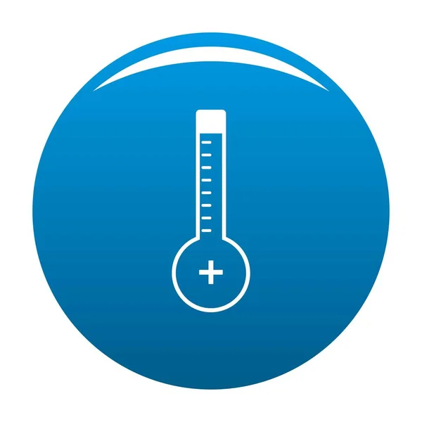 Thermometer warmly icon blue vector — Stock Vector