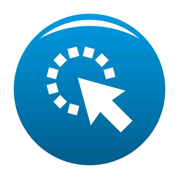 Icona pixel cursore vettore blu — Vettoriale Stock