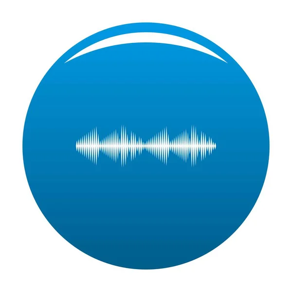 Ecualizador icono de voz vector azul — Archivo Imágenes Vectoriales