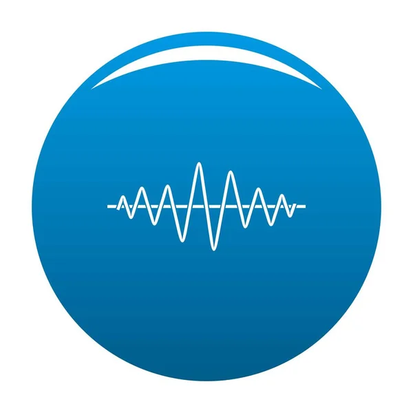 Equalizer'ı teknoloji radyo mavi simge vektör — Stok Vektör