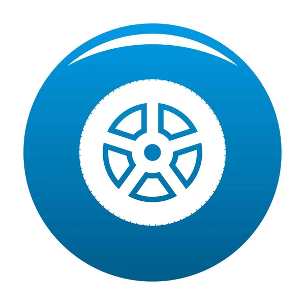 Icona ruota vettore blu — Vettoriale Stock