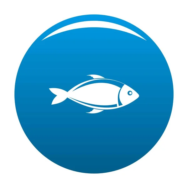 Fisch Symbol blauer Vektor — Stockvektor