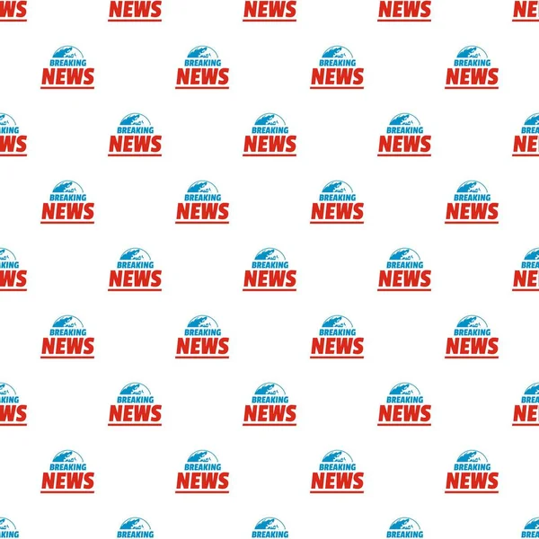 Announcement of breaking news pattern seamless — Stock Vector