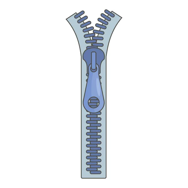 Sujetador zip icono, estilo de dibujos animados — Vector de stock