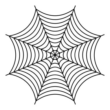 Güzel spiderweb simgesi, anahat stili