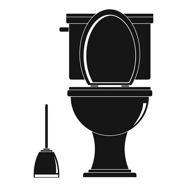 快適トイレ アイコン、シンプルなスタイル — ストックベクタ