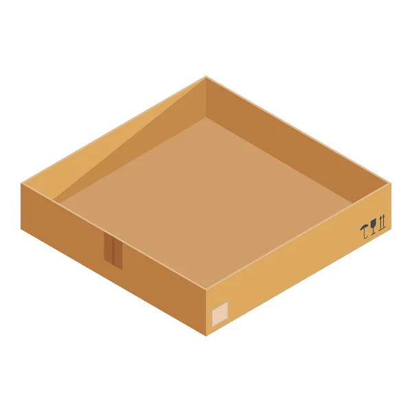 Icono de caja de tapa, estilo isométrico — Archivo Imágenes Vectoriales