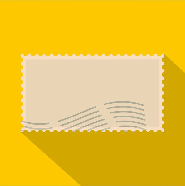 Het pictogram van het stempel van post, vlakke stijl — Stockvector