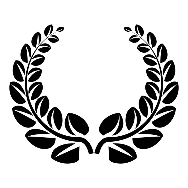 Award wreath icon, simple style — Stock Vector