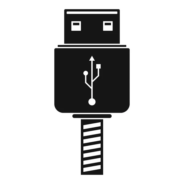 Icono de unidad flash de memoria, estilo simple — Vector de stock