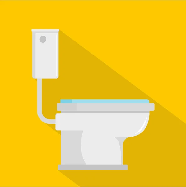 WC ikon, lapos stílusú — Stock Vector