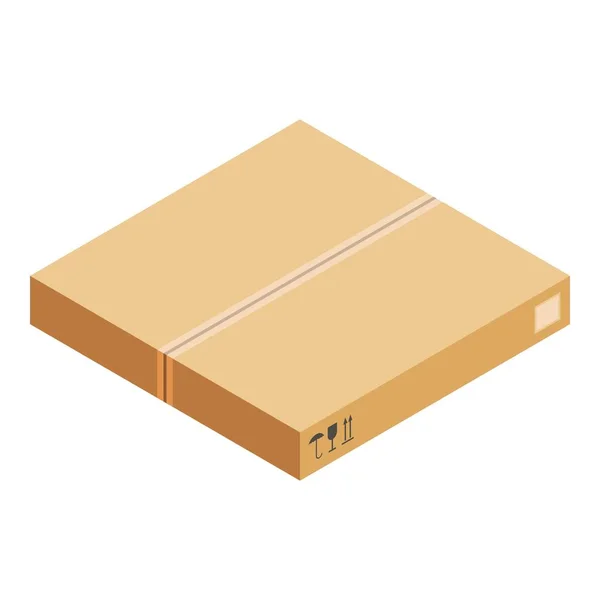 Icono de caja de embalaje, estilo isométrico — Archivo Imágenes Vectoriales