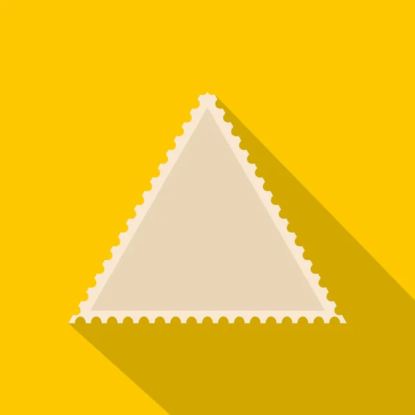 Petite icône de timbre-poste, style plat — Image vectorielle