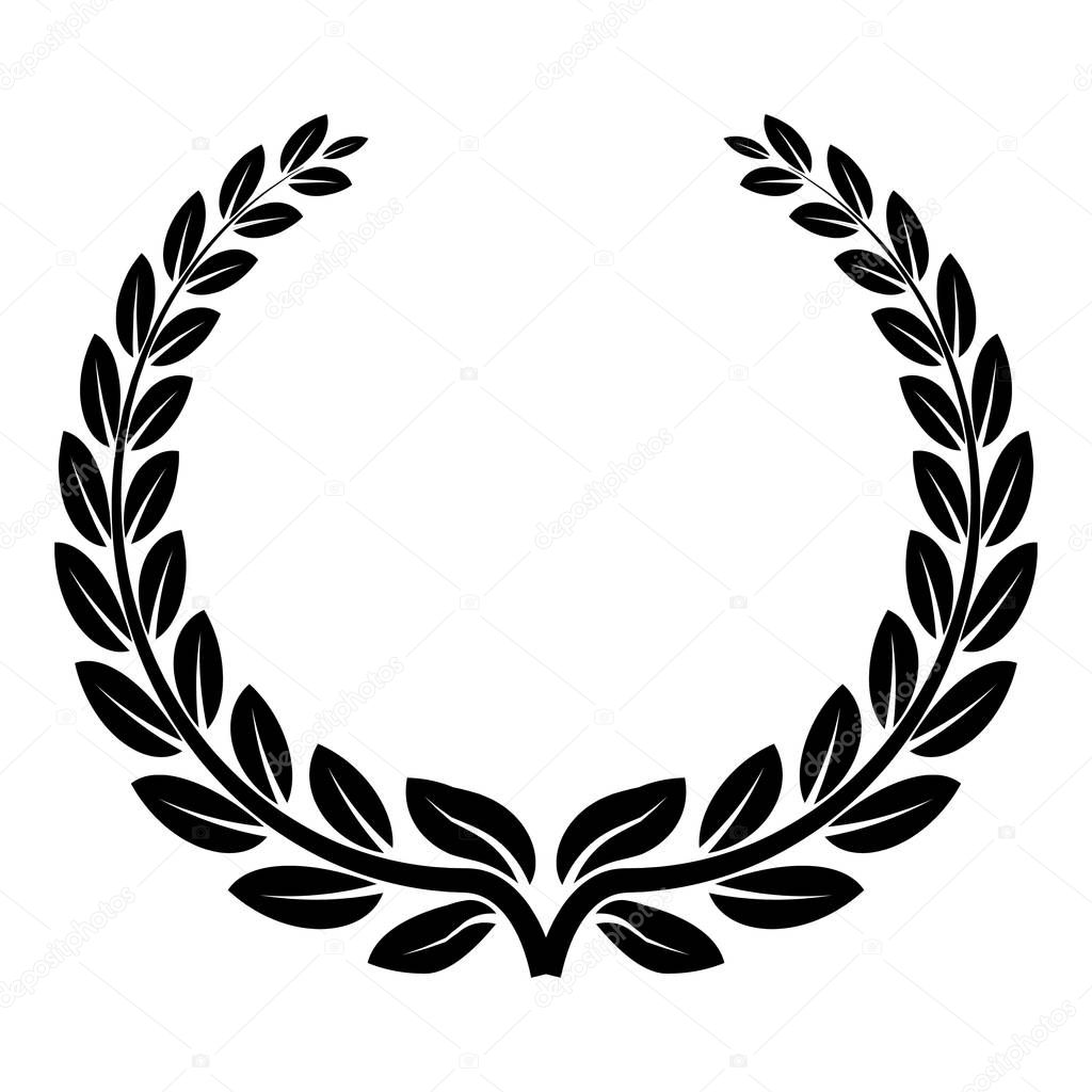 Anniversary wreath icon, simple style