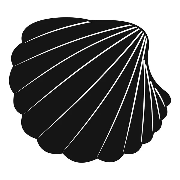 Ikon shell alam, gaya sederhana - Stok Vektor