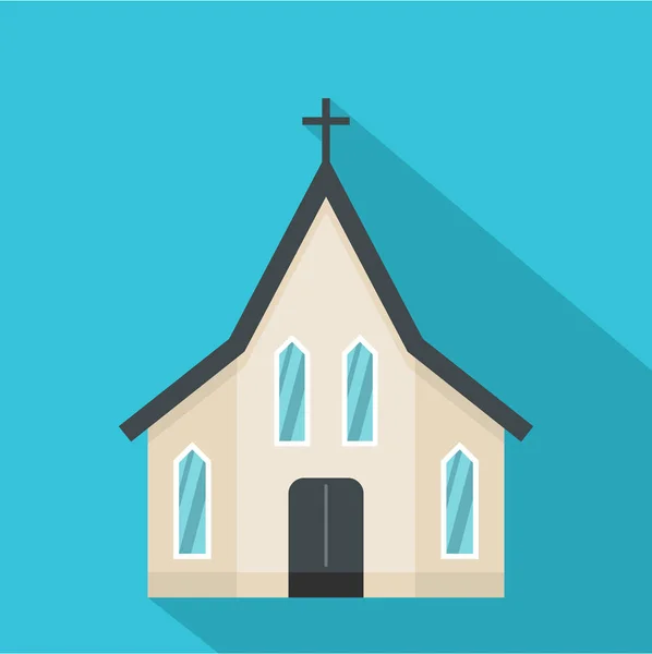 Icono de la iglesia de Pascua, estilo plano — Vector de stock