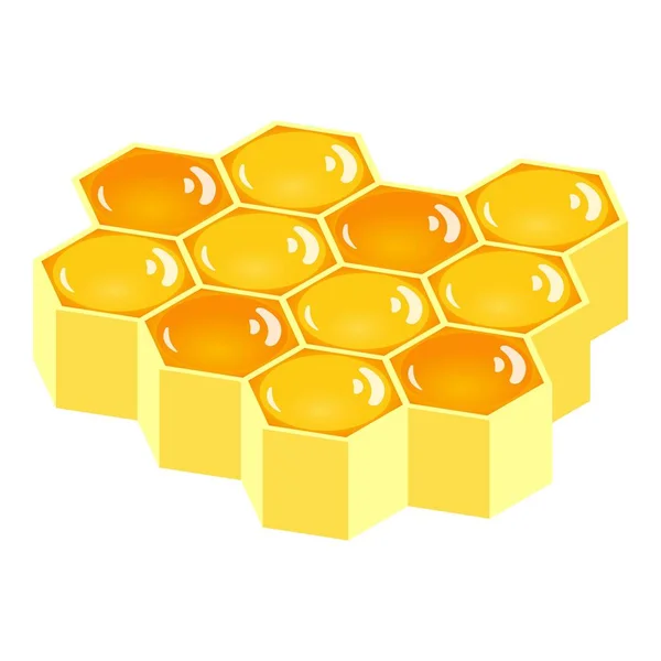 Icône en nid d'abeille, style isométrique — Image vectorielle