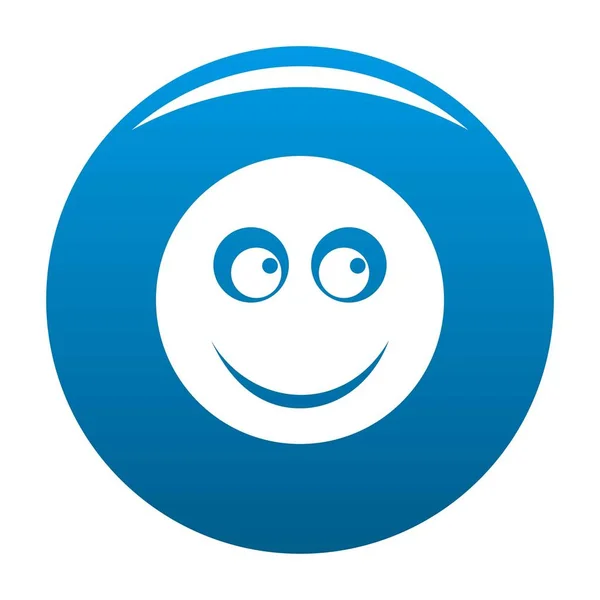 Vektorové ikony modré úsměv — Stockový vektor