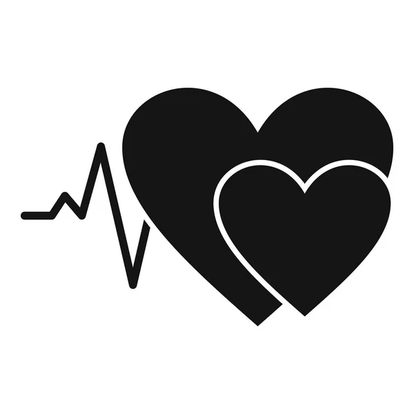 Піктограма кардіології, простий стиль — стоковий вектор
