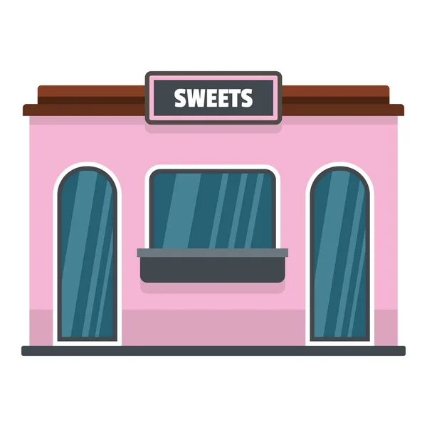Ikony Sweet shop, płaski — Wektor stockowy