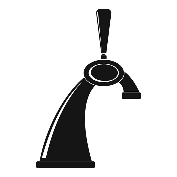 Piccola icona del rubinetto, stile semplice — Vettoriale Stock