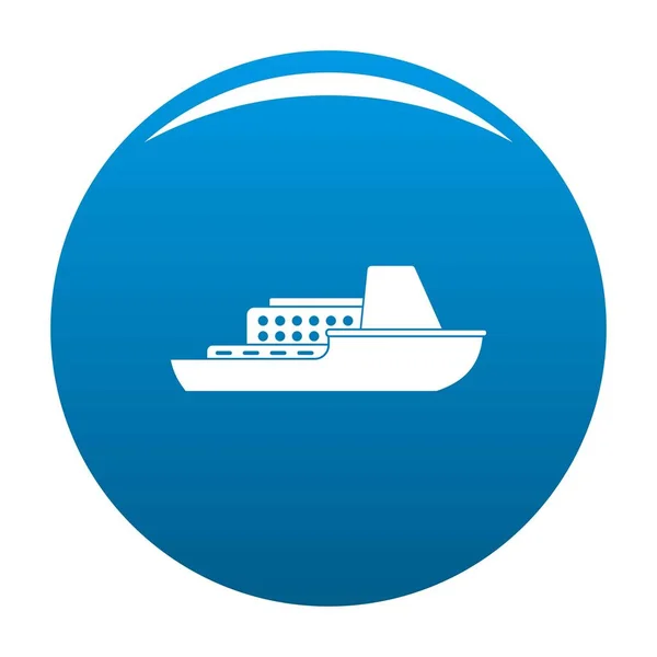 Schiff Kreuzfahrt Symbol blauer Vektor — Stockvektor