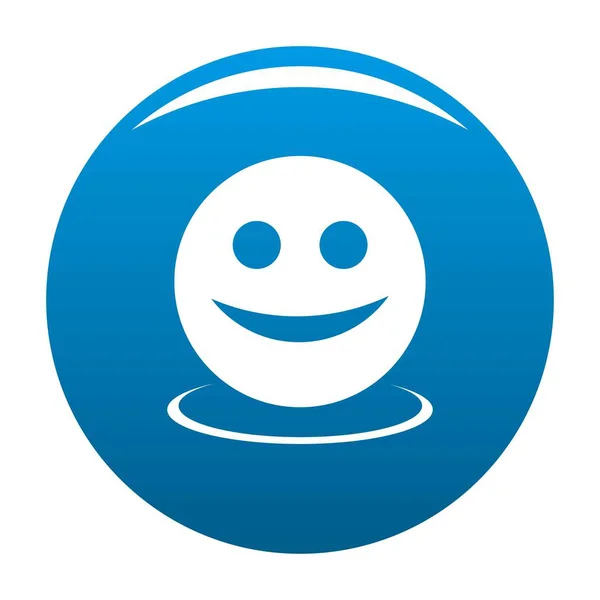 Vektorové ikony modré úsměv — Stockový vektor