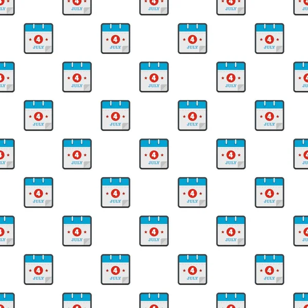 Calendario quarto modello luglio senza soluzione di continuità — Vettoriale Stock