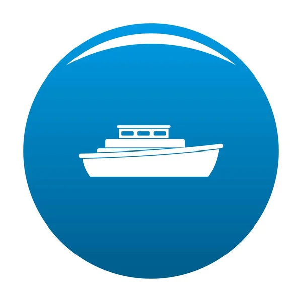 Schip ontwerp pictogram blauwe vector — Stockvector