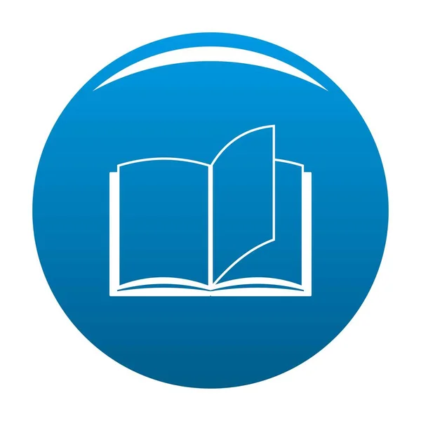 Kniha stránky ikonu modrý vektor — Stockový vektor