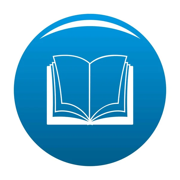 Kniha slovník ikonu modrý vektor — Stockový vektor